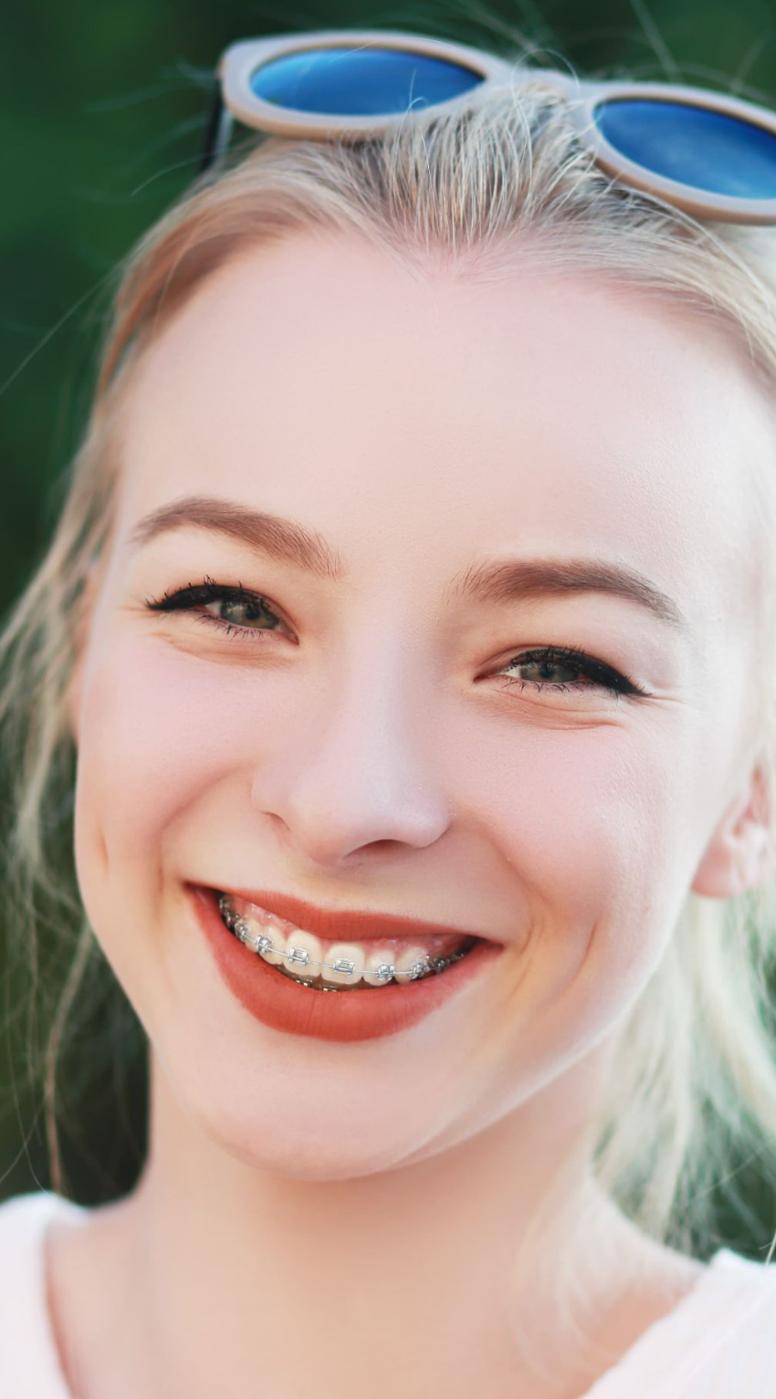 twin girls smiling