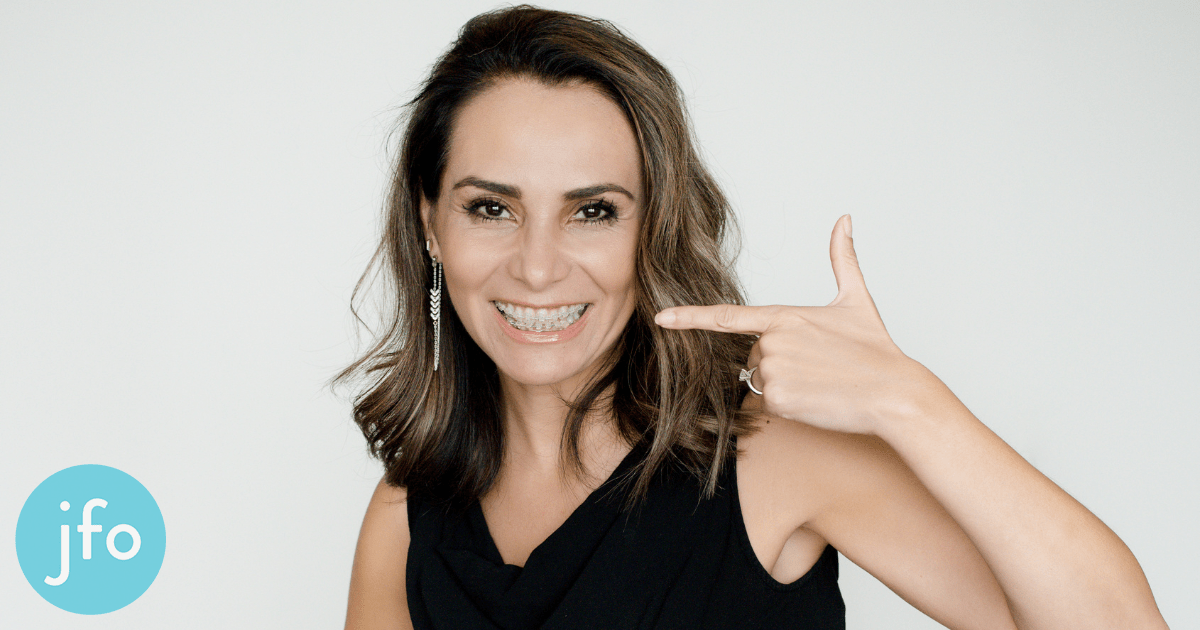 Adult with clear aligners at JFO