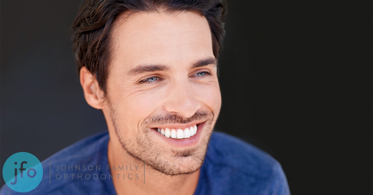 picture of man with invisalign
