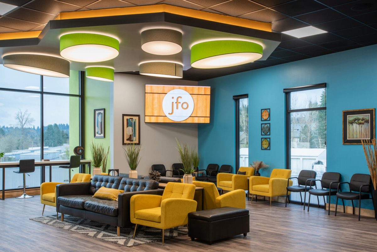 Sala de espera de Johnson Family Orthodontics