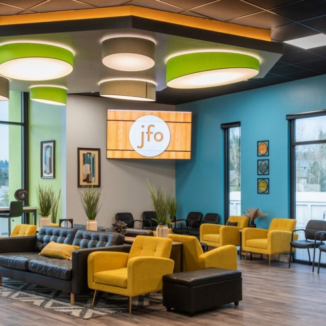 The patient waiting area at our Salem office